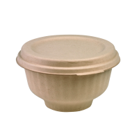 Pulp soup bowl with lid