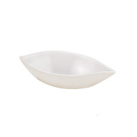 Mini sugarcane fibre "wave" dish  110x52mm H25mm