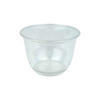 Clear round PET plastic dessert cup H114mm 500ml