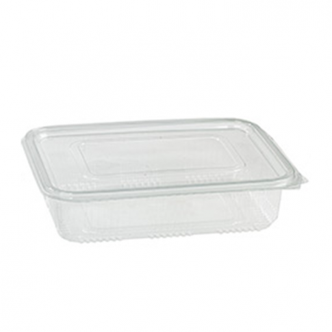 TARRINAS PLASTICO PET TRANSPARENTES TAPA UNIDA (BISAGRA) REDONDAS