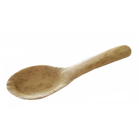 "Zebra" bamboo leaf tasting spoon  130