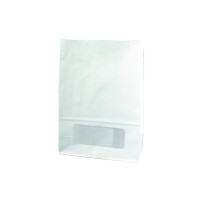 Sac bloomer papier blanc avec fenêtre  157x85mm H220mm