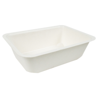 Barquette scellable pulpe laminée PLA  190x137mm H55mm 950ml