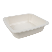 Barquette scellable pulpe laminée PLA "gastronorme" 1 /6 176x162mm H45mm 850ml