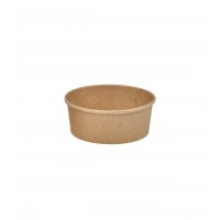 "Buckaty" round kraft cardboard salad bowl  H54mm 550ml